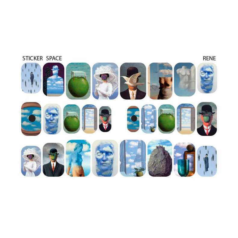Наліпки для дизайну нігтів StickersSpace Rene Standart (11112)